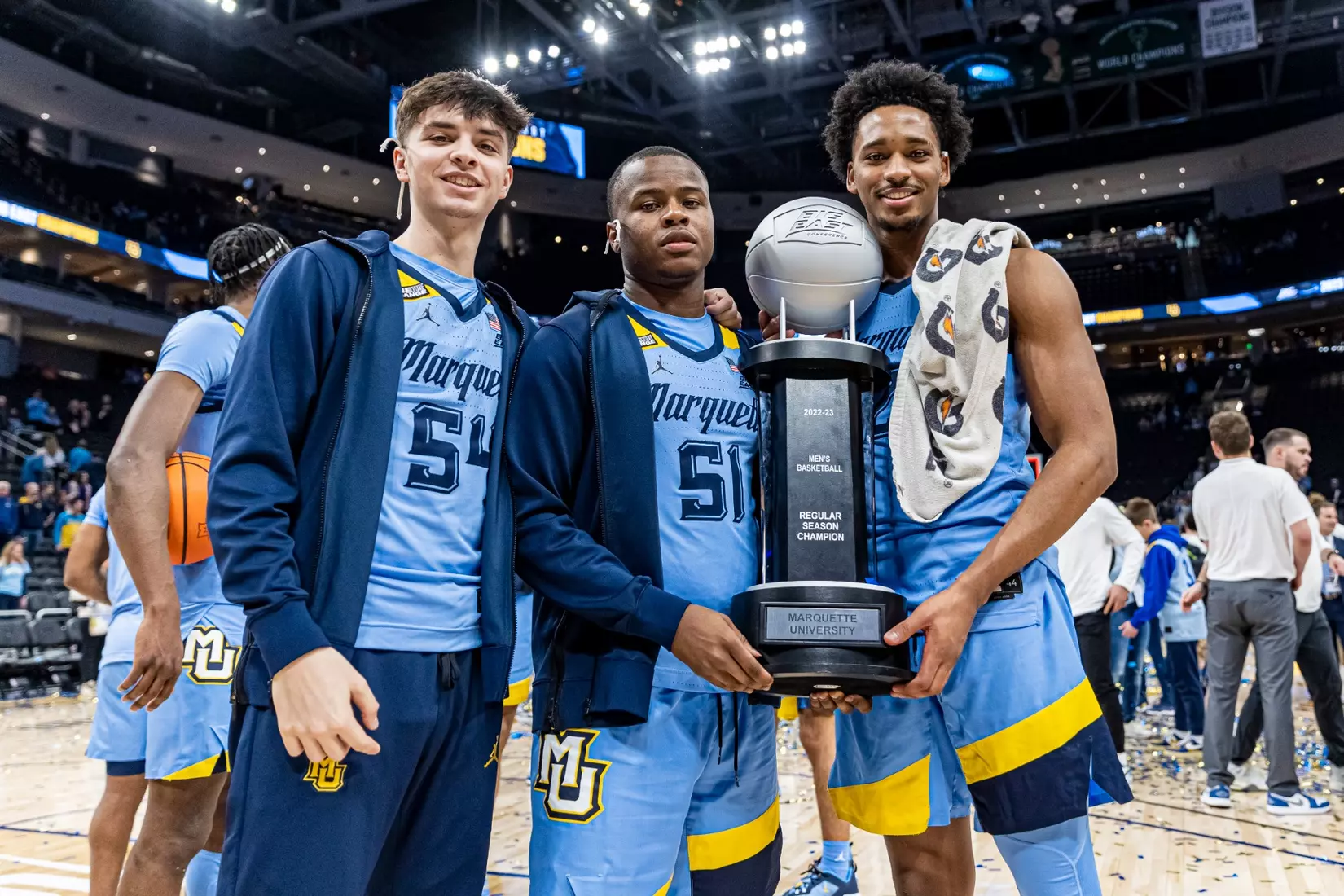 Marquette Men's Basketball defeats St. Johns 96-94 at Fiserv Forum in Milwaukee, WI on Saturday March 4, 2023.