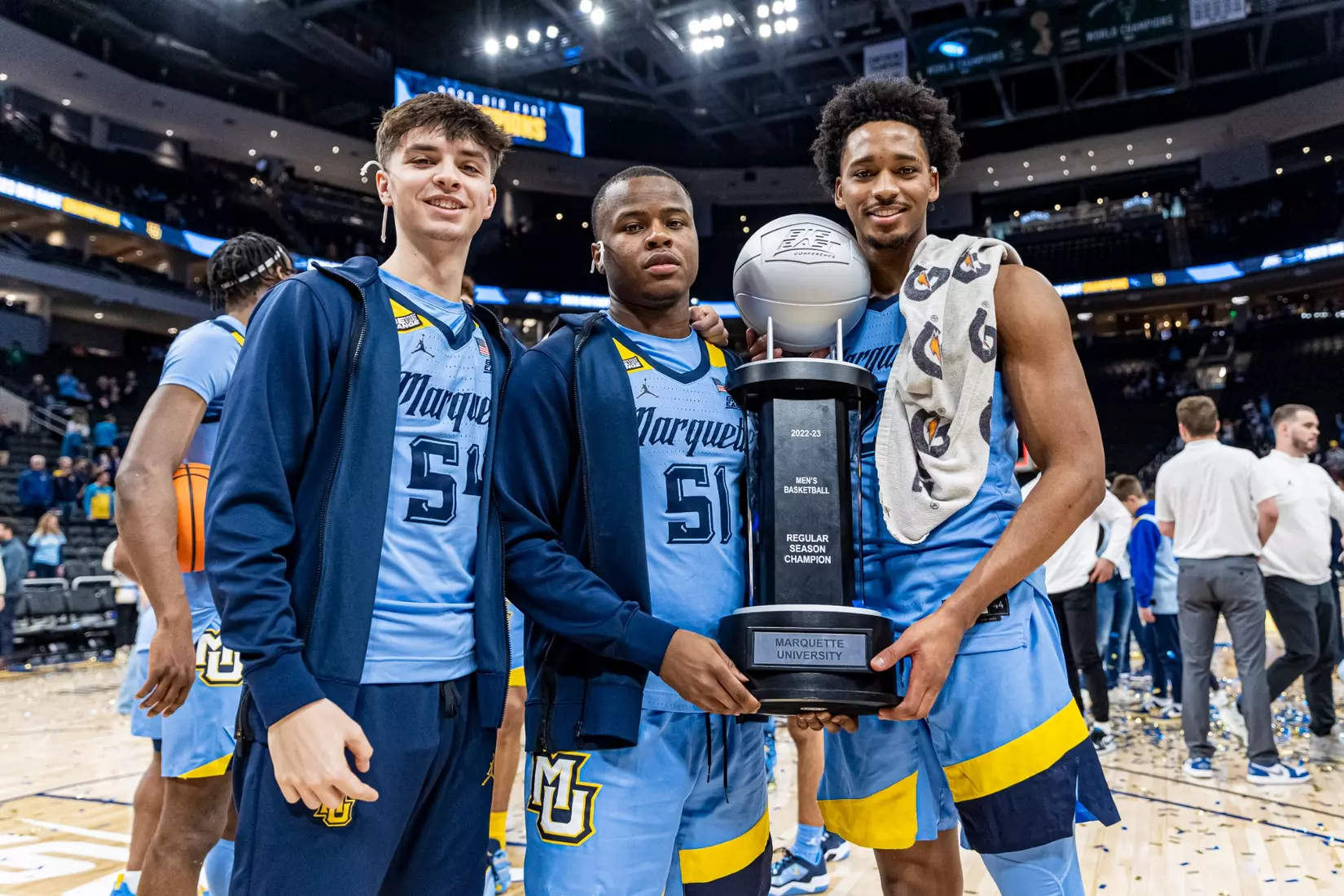 Marquette Men's Basketball defeats St. Johns 96-94 at Fiserv Forum in Milwaukee, WI on Saturday March 4, 2023.