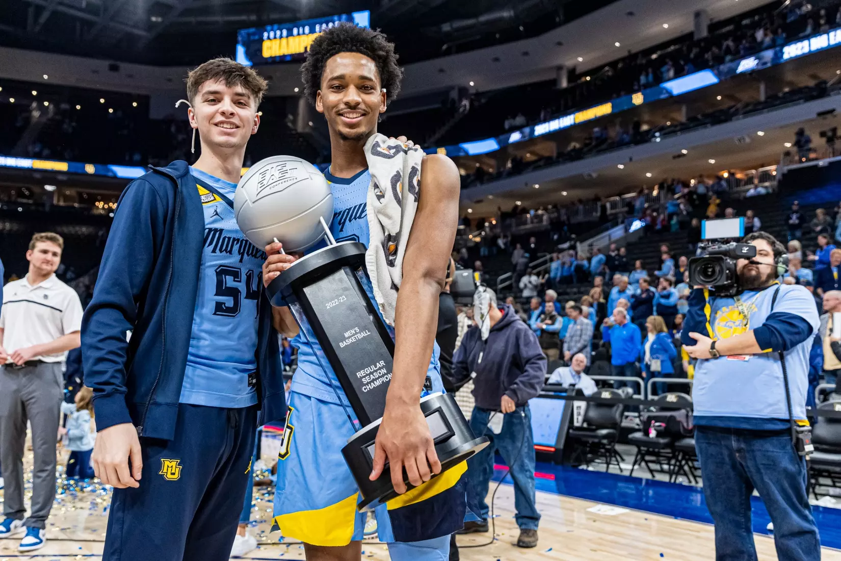 Marquette Men's Basketball defeats St. Johns 96-94 at Fiserv Forum in Milwaukee, WI on Saturday March 4, 2023.
