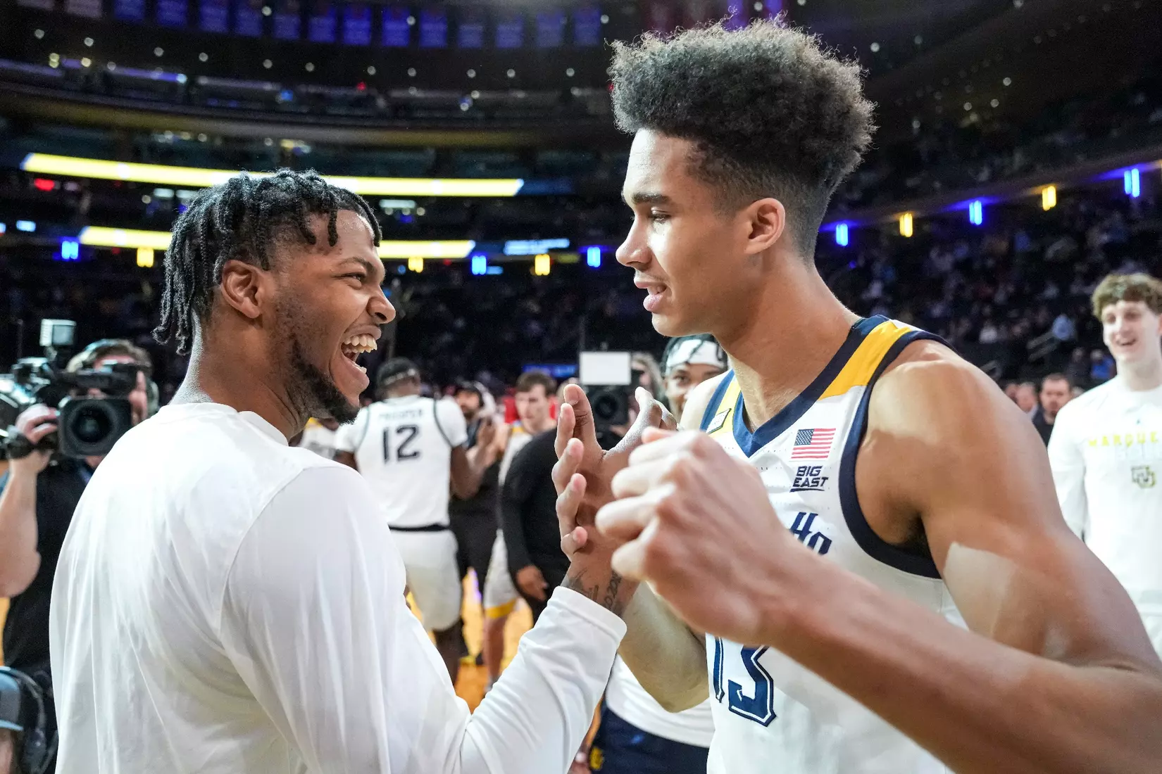 Marquette Men's Basketball defeats St. Johns 72-70 at Madison Square Garden in New York City, NY during the Quarterfinals of the 2023 Big East Tournament on Thursday March 9, 2023.