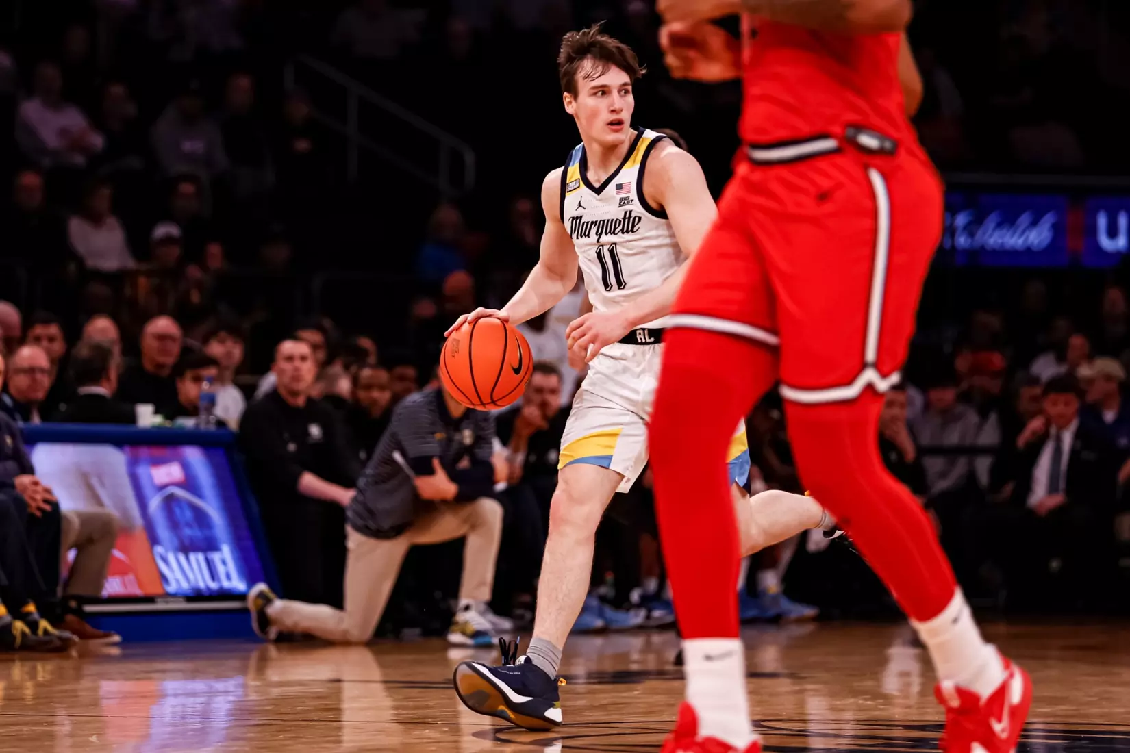 Marquette Men's Basketball defeats St. Johns 72-70 at Madison Square Garden in New York City, NY during the Quarterfinals of the 2023 Big East Tournament on Thursday March 9, 2023.