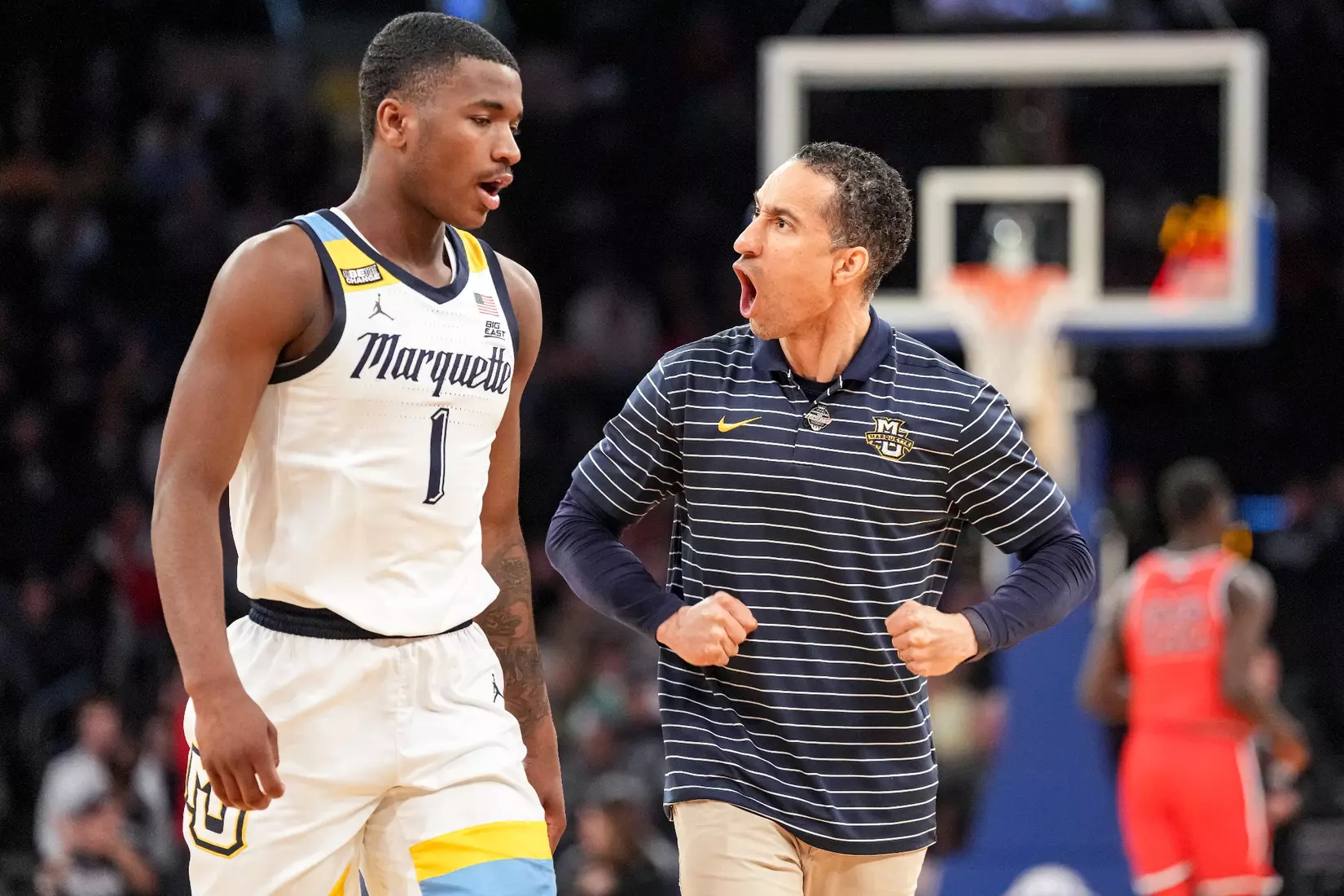 Marquette Men's Basketball defeats St. Johns 72-70 at Madison Square Garden in New York City, NY during the Quarterfinals of the 2023 Big East Tournament on Thursday March 9, 2023.