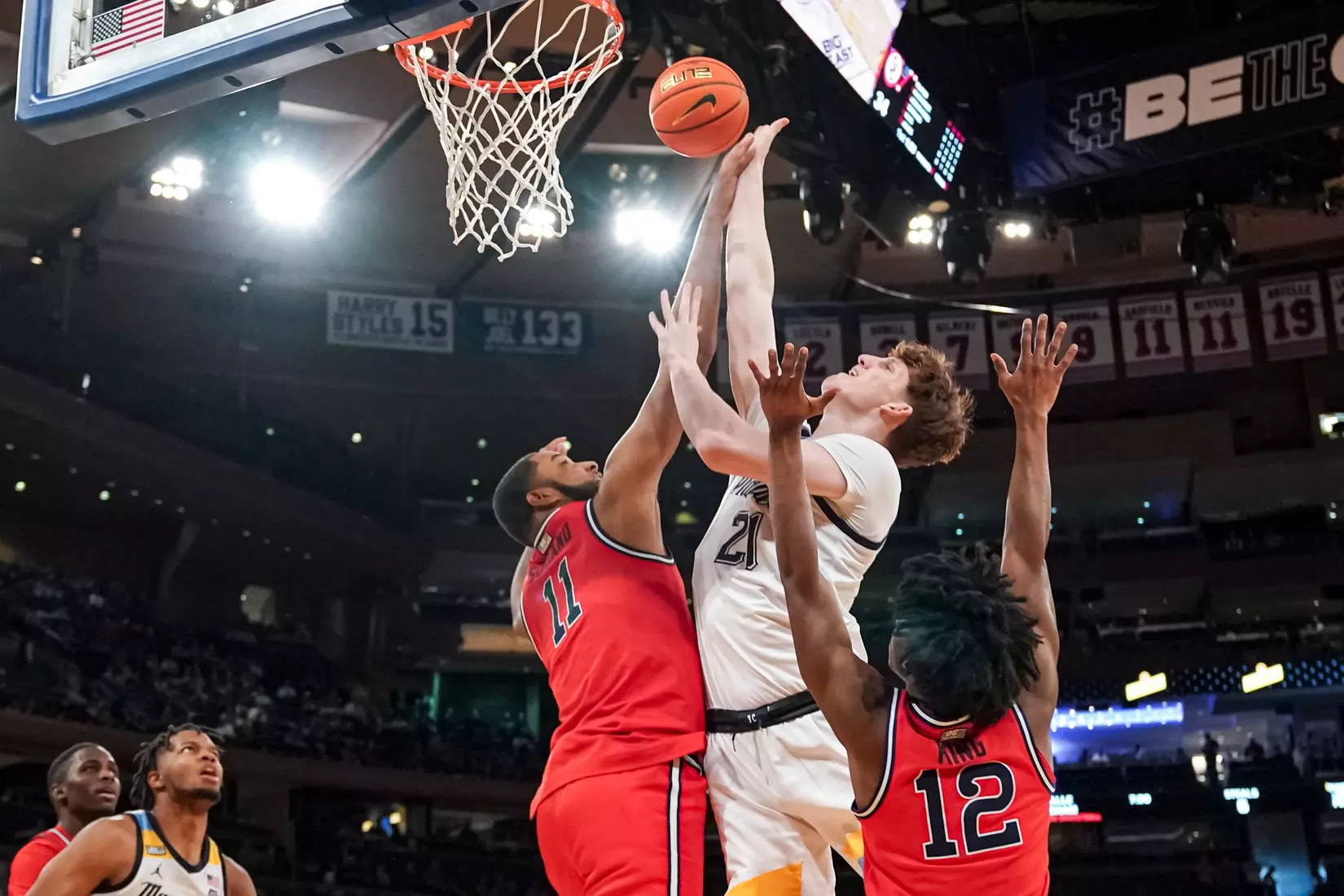 Marquette Men's Basketball defeats St. Johns 72-70 at Madison Square Garden in New York City, NY during the Quarterfinals of the 2023 Big East Tournament on Thursday March 9, 2023.