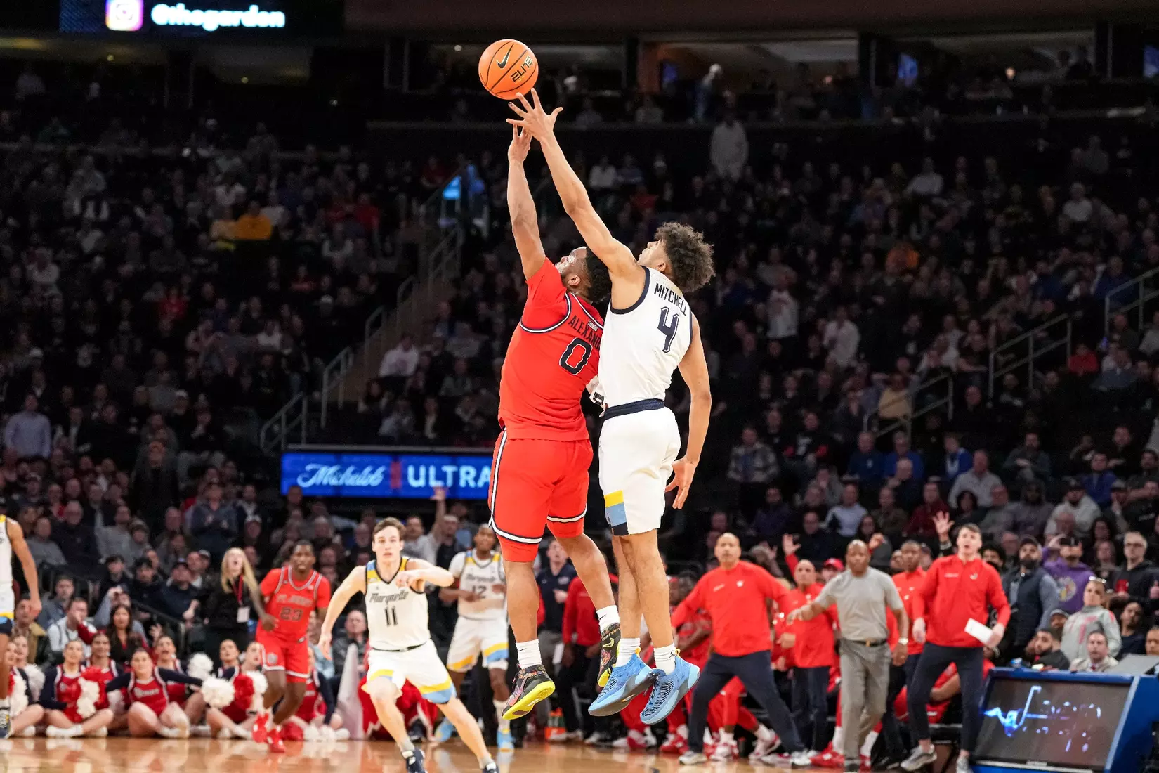 Marquette Men's Basketball defeats St. Johns 72-70 at Madison Square Garden in New York City, NY during the Quarterfinals of the 2023 Big East Tournament on Thursday March 9, 2023.