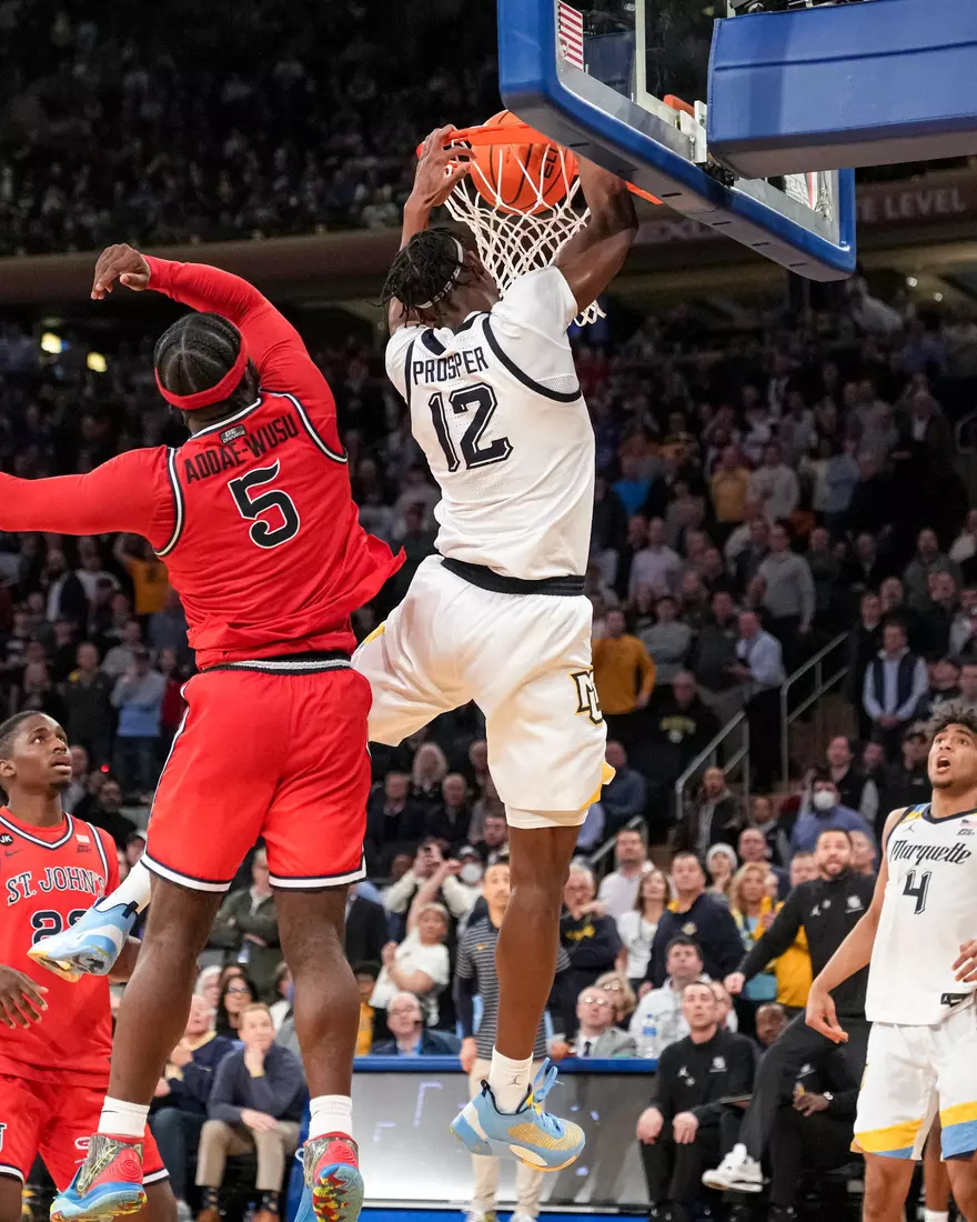 Marquette Men's Basketball defeats St. Johns 72-70 at Madison Square Garden in New York City, NY during the Quarterfinals of the 2023 Big East Tournament on Thursday March 9, 2023.