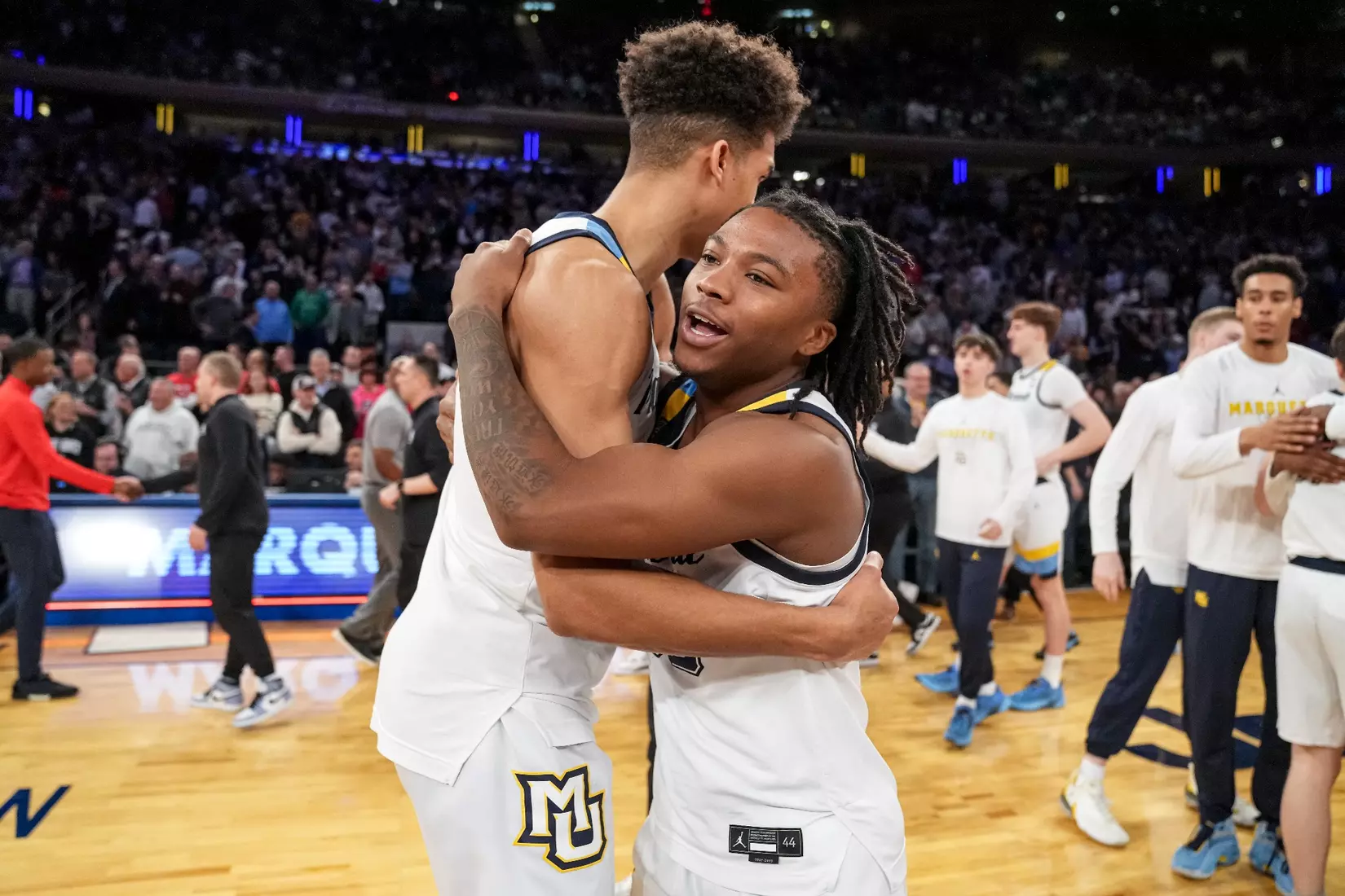 Marquette Men's Basketball defeats St. Johns 72-70 at Madison Square Garden in New York City, NY during the Quarterfinals of the 2023 Big East Tournament on Thursday March 9, 2023.