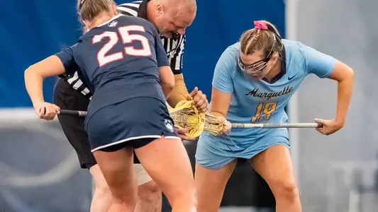 Marquette Women's Lacrosse defeats UCONN 12-9 at Valley Fields in Milwaukee, WI on Saturday, 15 April 2023.
