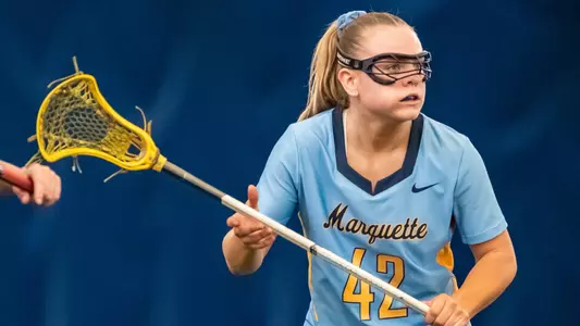 Marquette Women's Lacrosse defeats UCONN 12-9 at Valley Fields in Milwaukee, WI on Saturday, 15 April 2023.