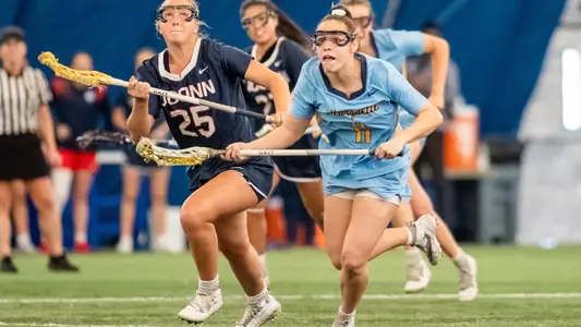 Marquette Women's Lacrosse defeats UCONN 12-9 at Valley Fields in Milwaukee, WI on Saturday, 15 April 2023.