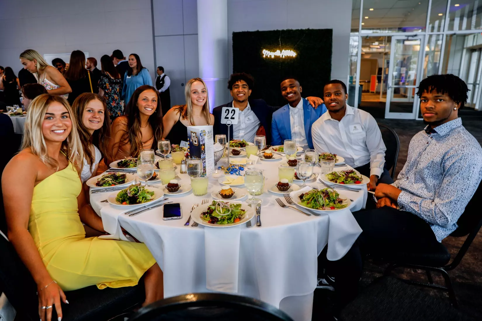 The Marquette student athletes were recognized at the Blue & Golden Globes Awards Sunday night at Discovery World in celebration of the 2022-23 athletics and academic year.