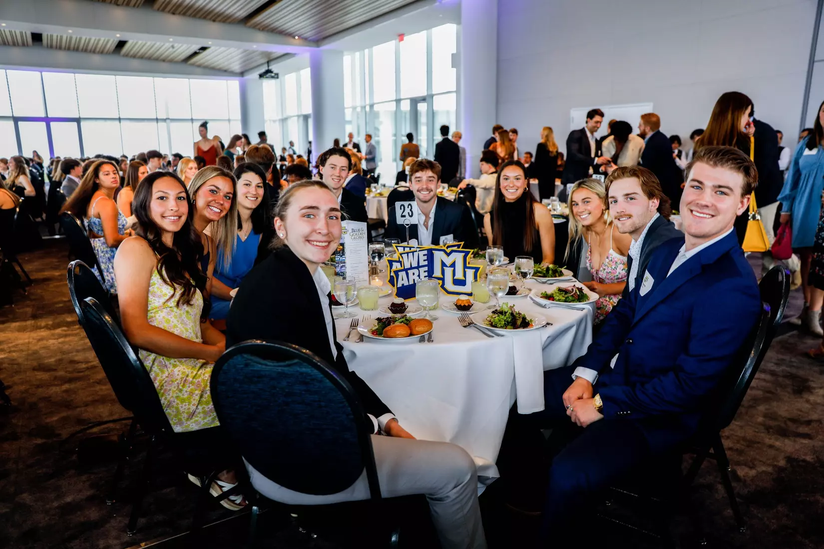 The Marquette student athletes were recognized at the Blue & Golden Globes Awards Sunday night at Discovery World in celebration of the 2022-23 athletics and academic year.