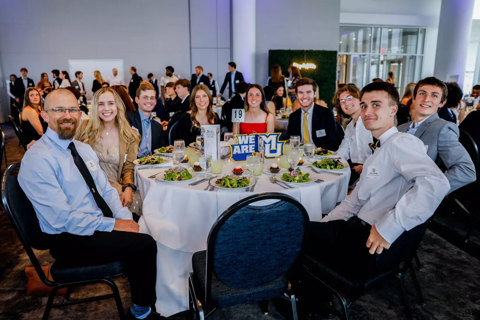 The Marquette student athletes were recognized at the Blue & Golden Globes Awards Sunday night at Discovery World in celebration of the 2022-23 athletics and academic year.