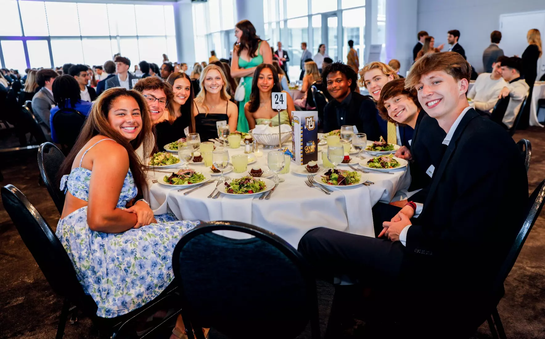 The Marquette student athletes were recognized at the Blue & Golden Globes Awards Sunday night at Discovery World in celebration of the 2022-23 athletics and academic year.