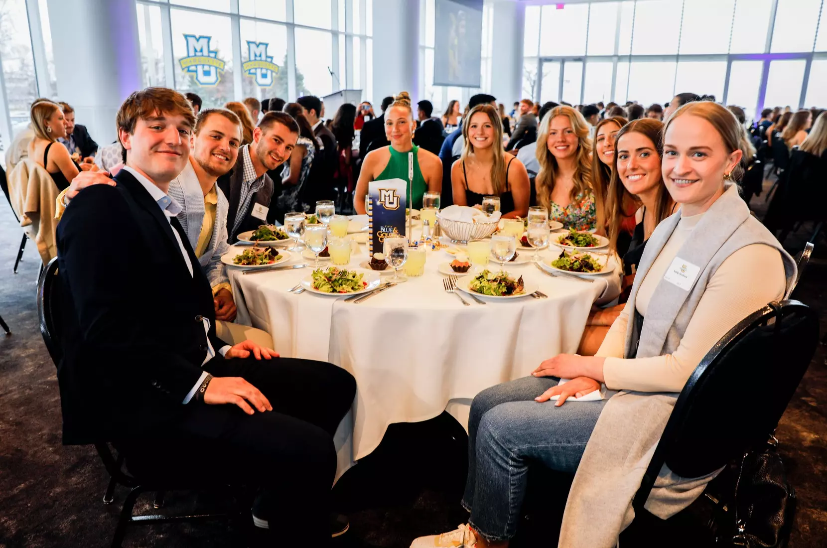 The Marquette student athletes were recognized at the Blue & Golden Globes Awards Sunday night at Discovery World in celebration of the 2022-23 athletics and academic year.