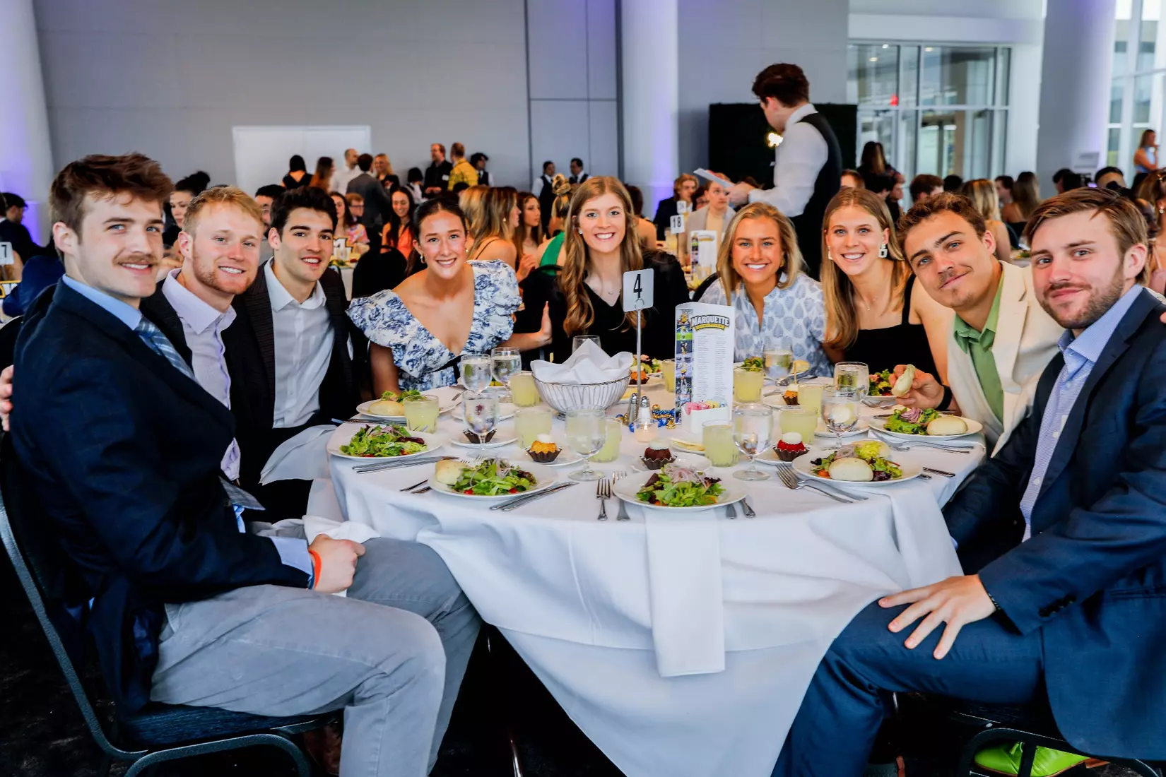 The Marquette student athletes were recognized at the Blue & Golden Globes Awards Sunday night at Discovery World in celebration of the 2022-23 athletics and academic year.