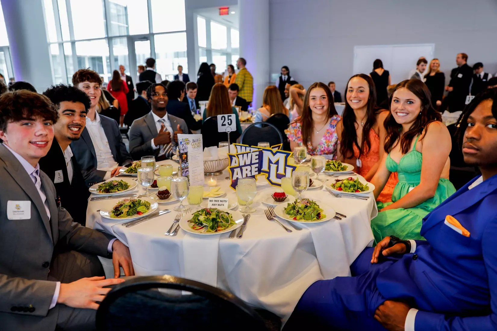The Marquette student athletes were recognized at the Blue & Golden Globes Awards Sunday night at Discovery World in celebration of the 2022-23 athletics and academic year.