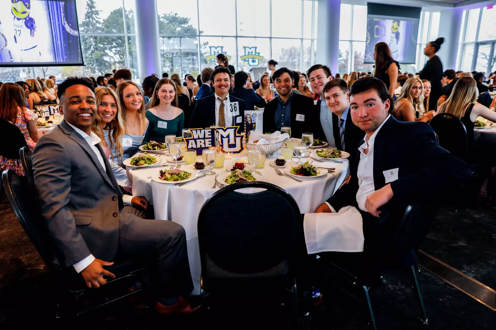 The Marquette student athletes were recognized at the Blue & Golden Globes Awards Sunday night at Discovery World in celebration of the 2022-23 athletics and academic year.