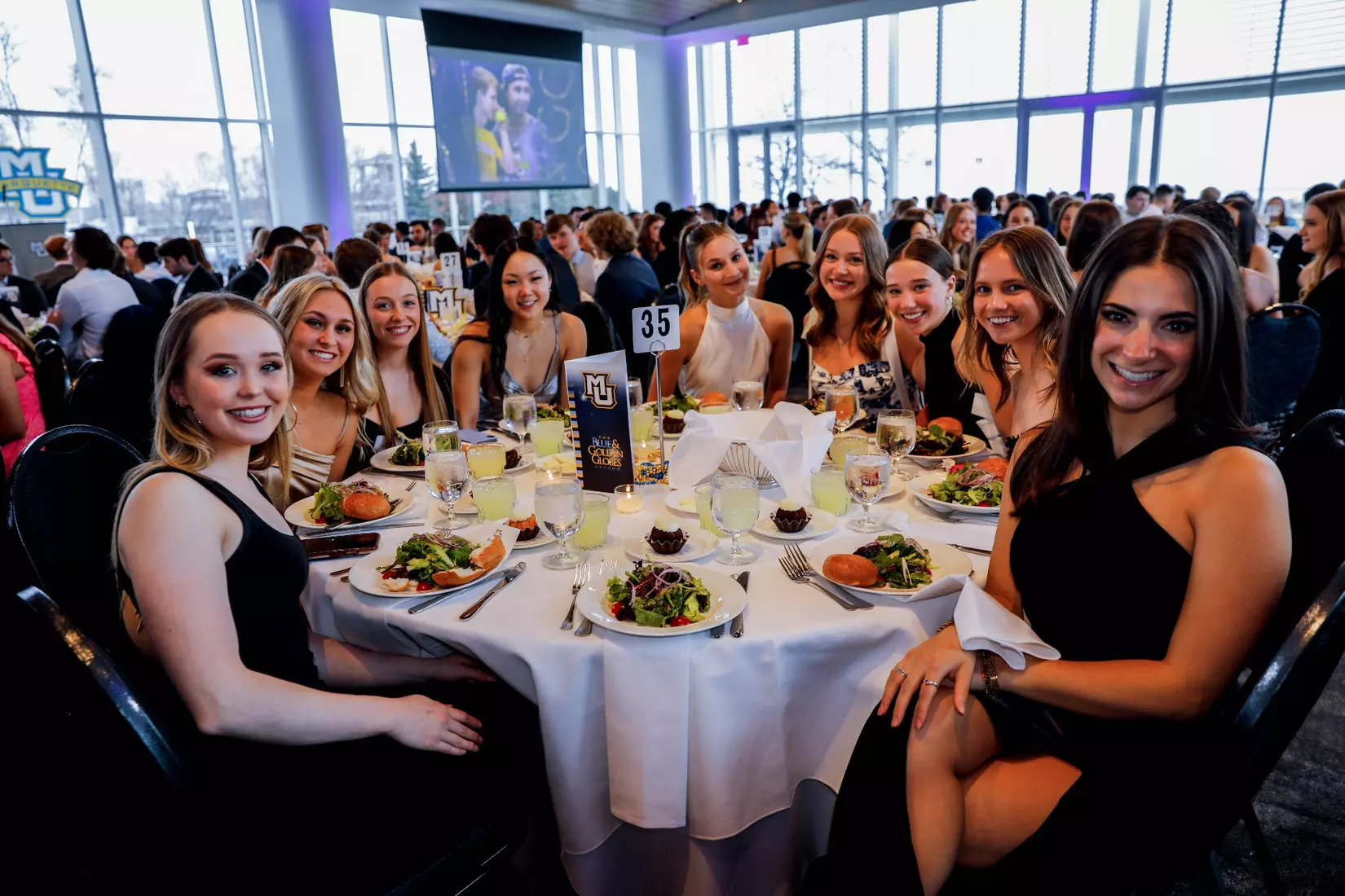 The Marquette student athletes were recognized at the Blue & Golden Globes Awards Sunday night at Discovery World in celebration of the 2022-23 athletics and academic year.