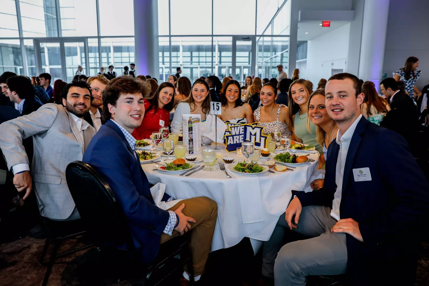 The Marquette student athletes were recognized at the Blue & Golden Globes Awards Sunday night at Discovery World in celebration of the 2022-23 athletics and academic year.