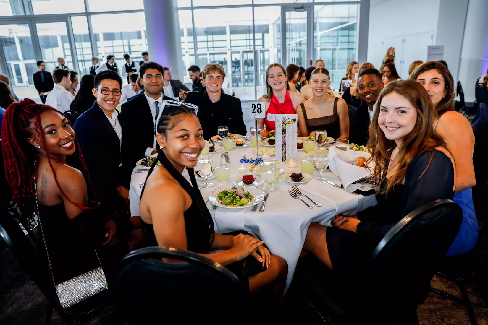 The Marquette student athletes were recognized at the Blue & Golden Globes Awards Sunday night at Discovery World in celebration of the 2022-23 athletics and academic year.