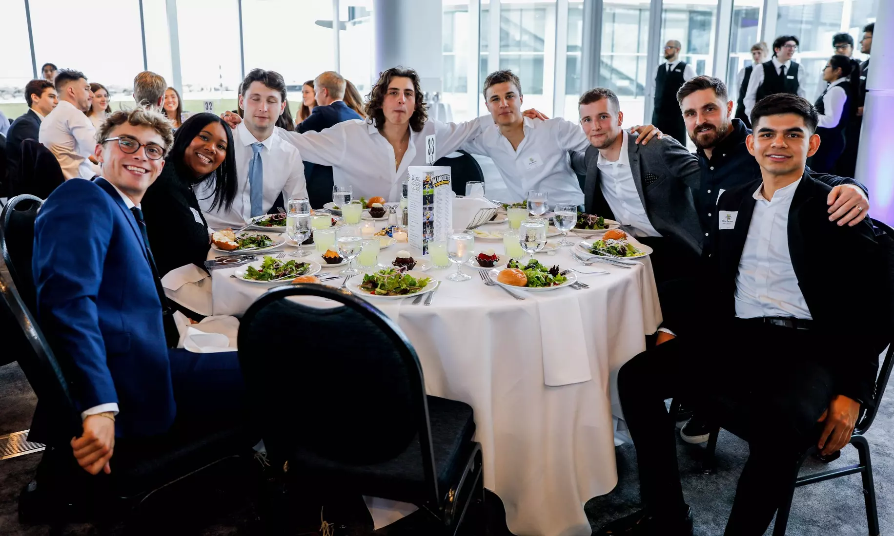The Marquette student athletes were recognized at the Blue & Golden Globes Awards Sunday night at Discovery World in celebration of the 2022-23 athletics and academic year.