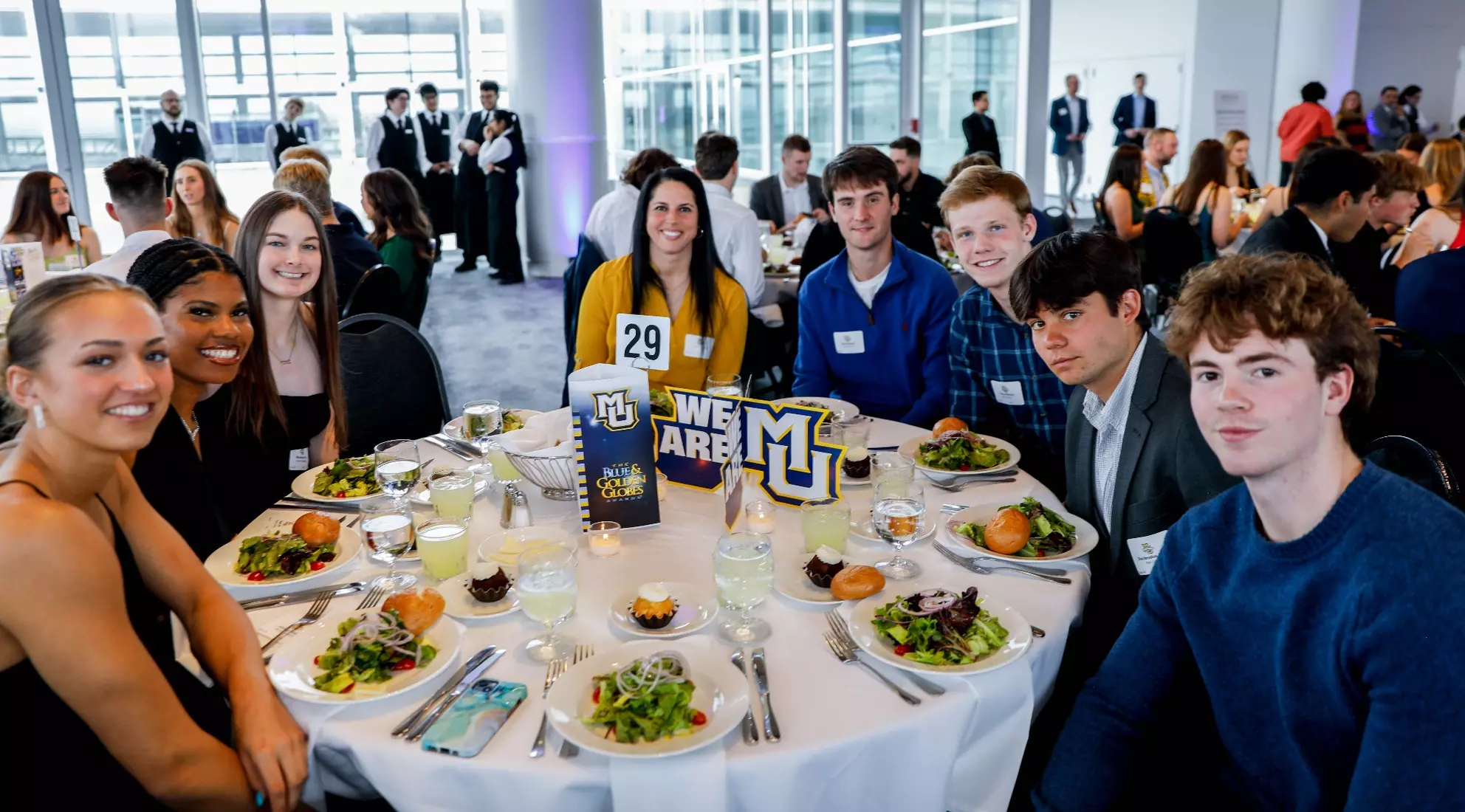 The Marquette student athletes were recognized at the Blue & Golden Globes Awards Sunday night at Discovery World in celebration of the 2022-23 athletics and academic year.