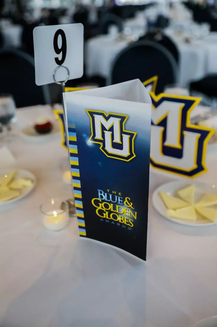 The Marquette student athletes were recognized at the Blue & Golden Globes Awards Sunday night at Discovery World in celebration of the 2022-23 athletics and academic year.