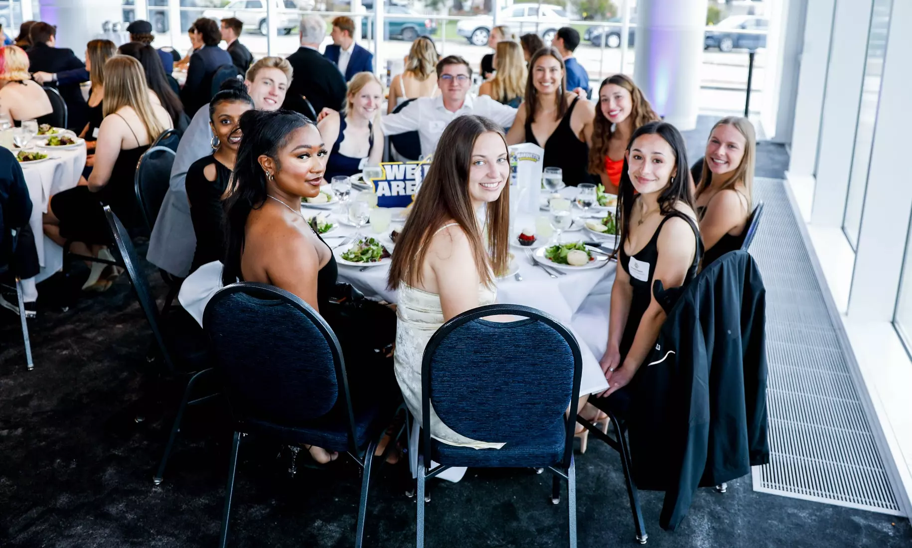 The Marquette student athletes were recognized at the Blue & Golden Globes Awards Sunday night at Discovery World in celebration of the 2022-23 athletics and academic year.