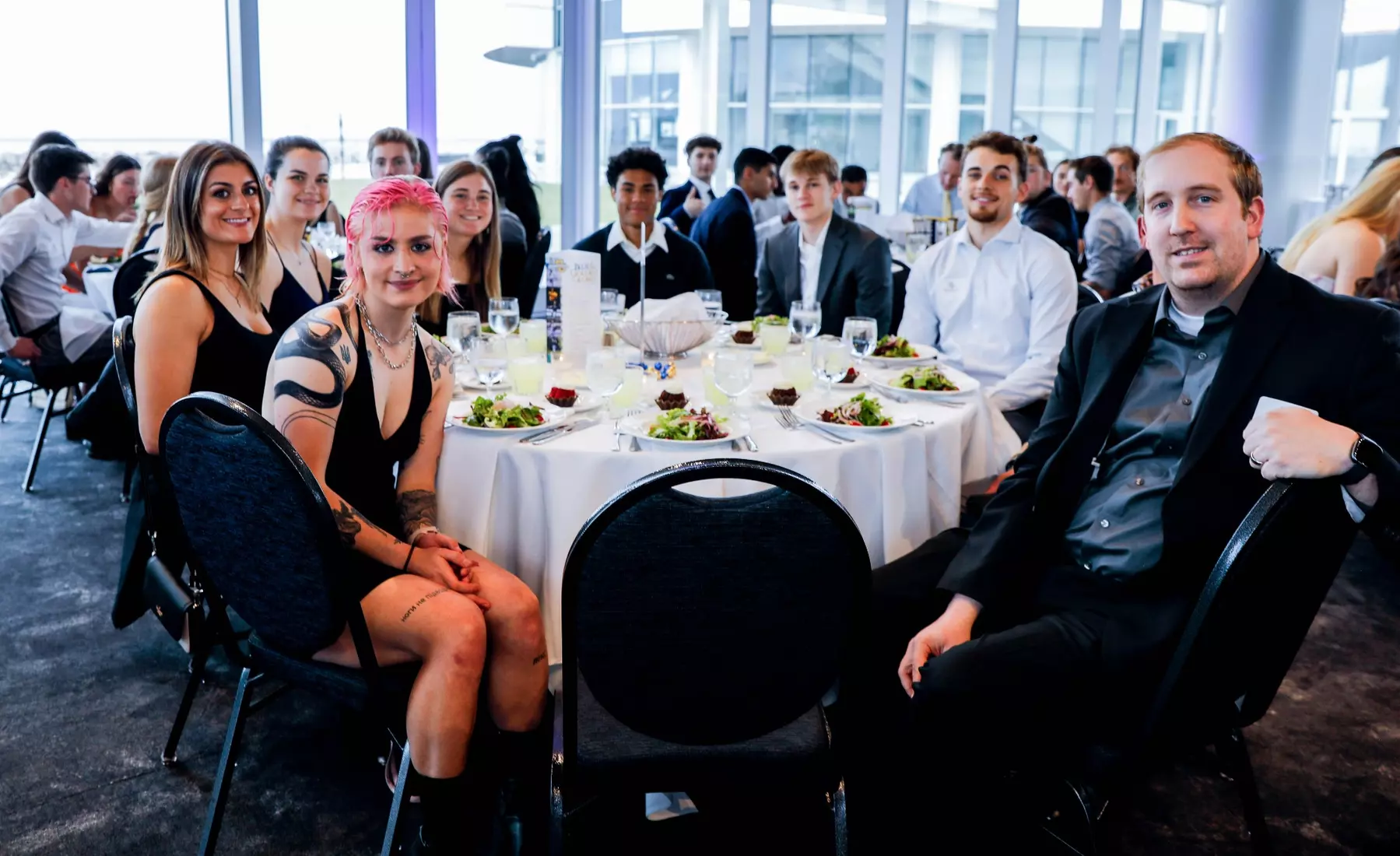 The Marquette student athletes were recognized at the Blue & Golden Globes Awards Sunday night at Discovery World in celebration of the 2022-23 athletics and academic year.