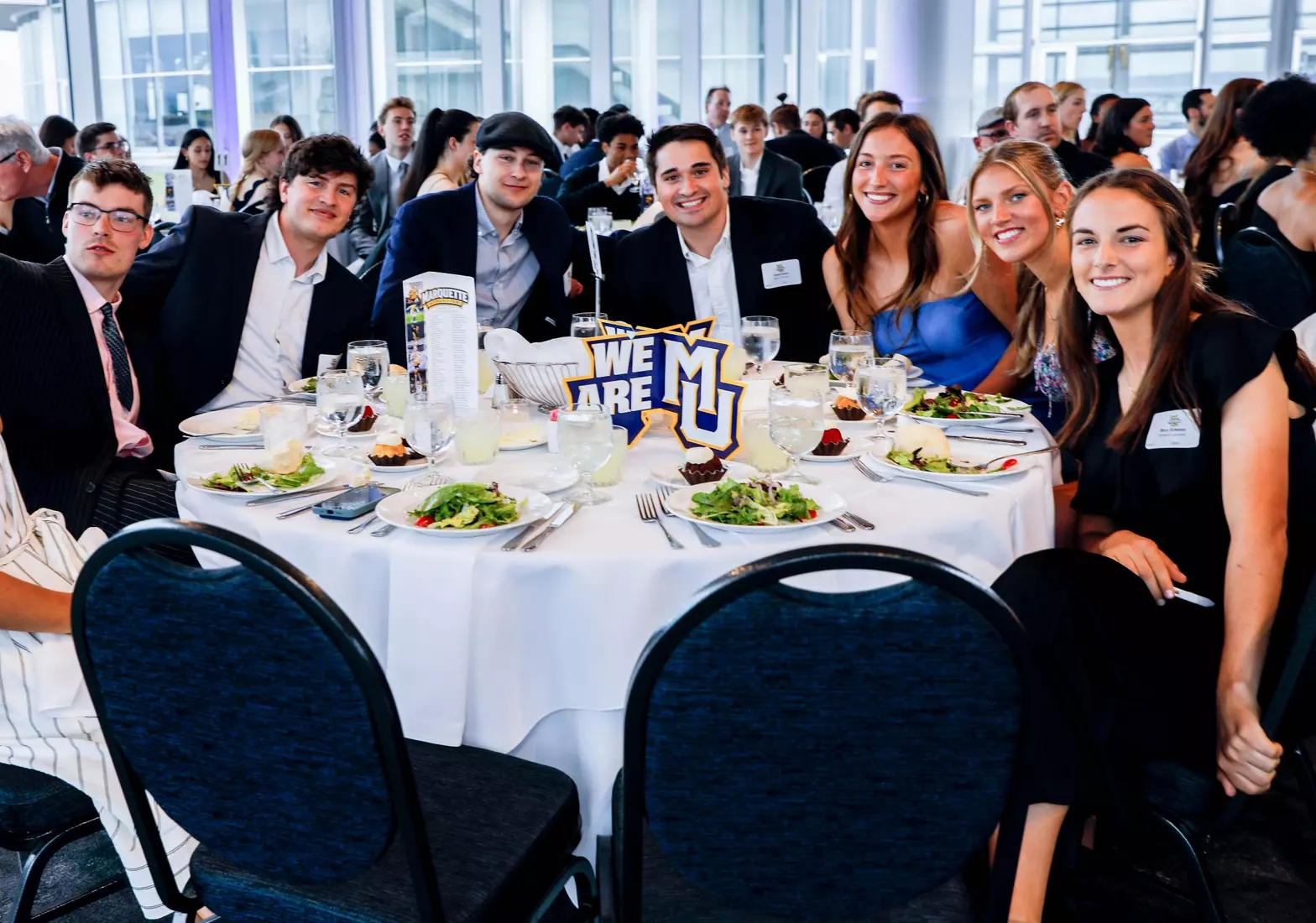 The Marquette student athletes were recognized at the Blue & Golden Globes Awards Sunday night at Discovery World in celebration of the 2022-23 athletics and academic year.
