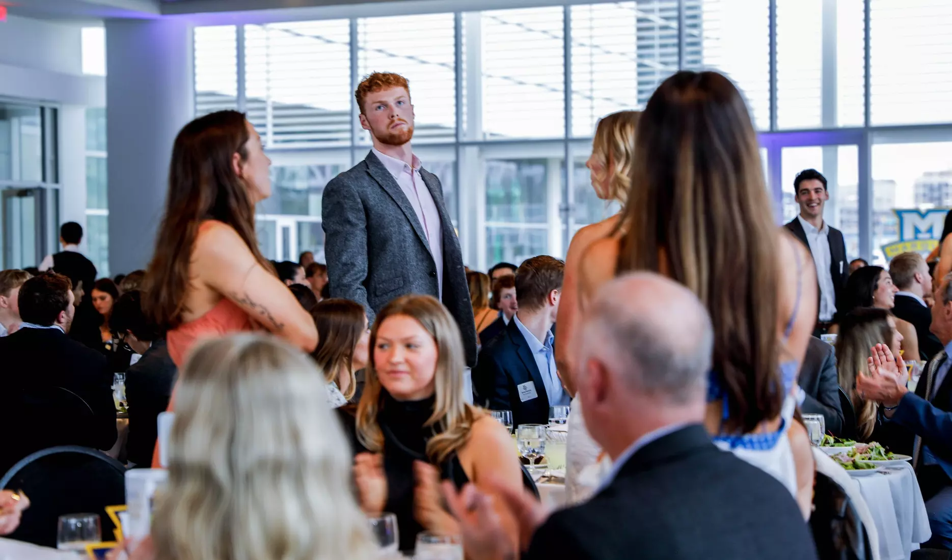The Marquette student athletes were recognized at the Blue & Golden Globes Awards Sunday night at Discovery World in celebration of the 2022-23 athletics and academic year.