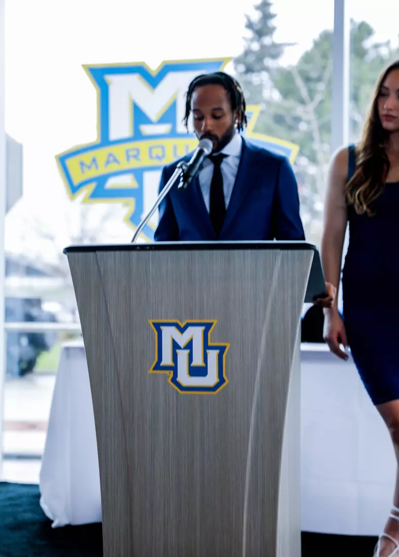 The Marquette student athletes were recognized at the Blue & Golden Globes Awards Sunday night at Discovery World in celebration of the 2022-23 athletics and academic year.