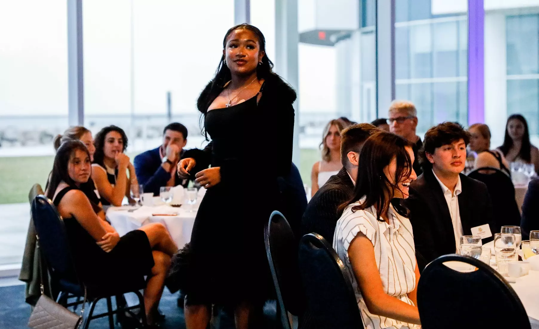 The Marquette student athletes were recognized at the Blue & Golden Globes Awards Sunday night at Discovery World in celebration of the 2022-23 athletics and academic year.