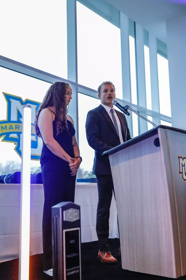 The Marquette student athletes were recognized at the Blue & Golden Globes Awards Sunday night at Discovery World in celebration of the 2022-23 athletics and academic year.