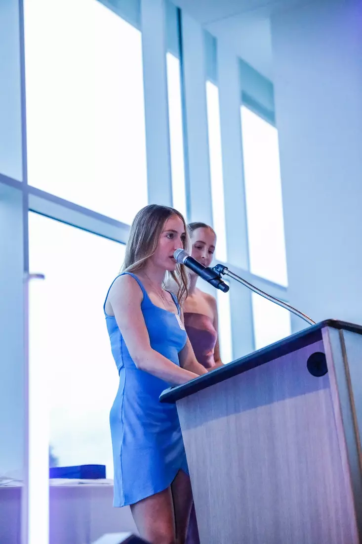 The Marquette student athletes were recognized at the Blue & Golden Globes Awards Sunday night at Discovery World in celebration of the 2022-23 athletics and academic year.