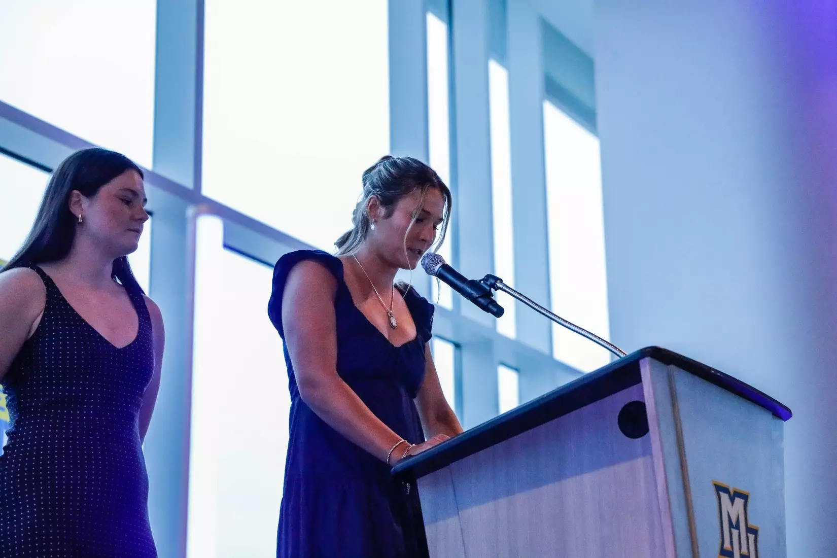The Marquette student athletes were recognized at the Blue & Golden Globes Awards Sunday night at Discovery World in celebration of the 2022-23 athletics and academic year.