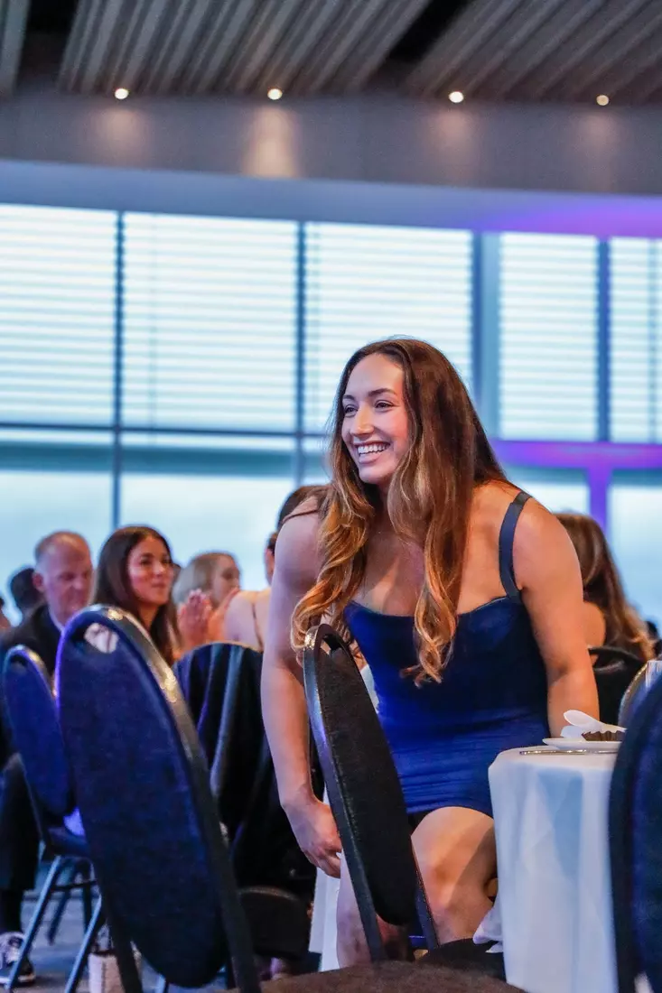 The Marquette student athletes were recognized at the Blue & Golden Globes Awards Sunday night at Discovery World in celebration of the 2022-23 athletics and academic year.