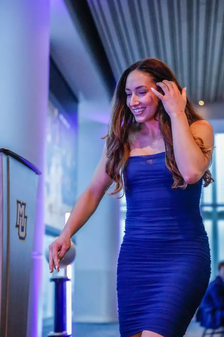 The Marquette student athletes were recognized at the Blue & Golden Globes Awards Sunday night at Discovery World in celebration of the 2022-23 athletics and academic year.