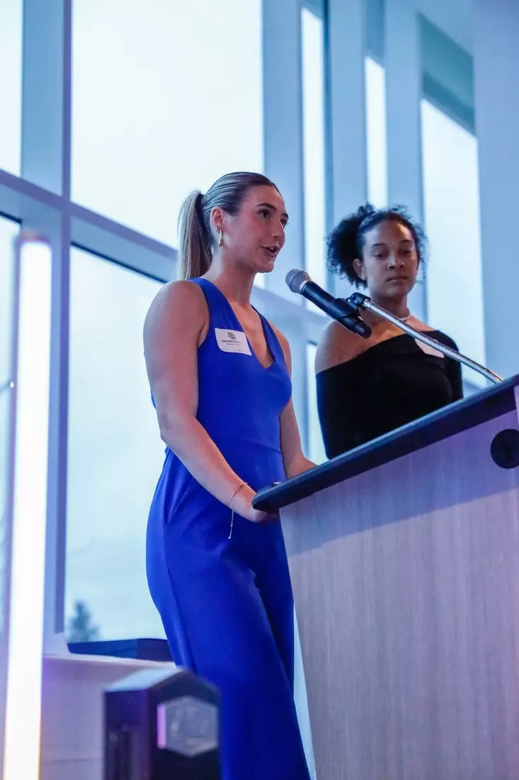 The Marquette student athletes were recognized at the Blue & Golden Globes Awards Sunday night at Discovery World in celebration of the 2022-23 athletics and academic year.