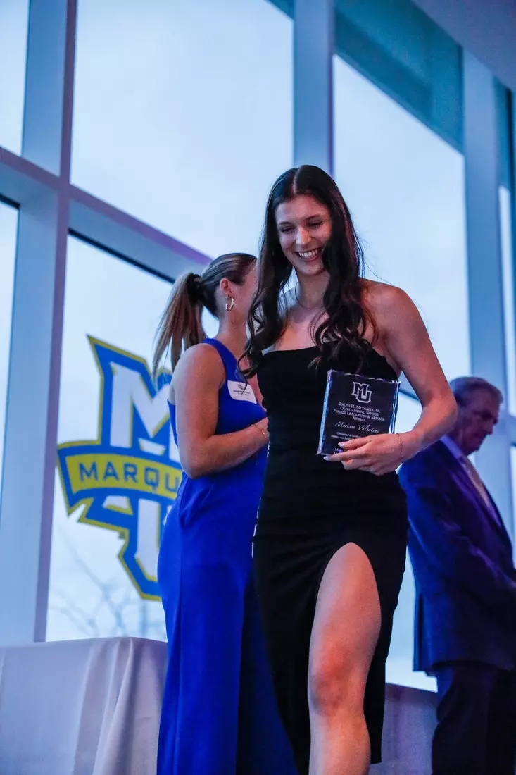 The Marquette student athletes were recognized at the Blue & Golden Globes Awards Sunday night at Discovery World in celebration of the 2022-23 athletics and academic year.