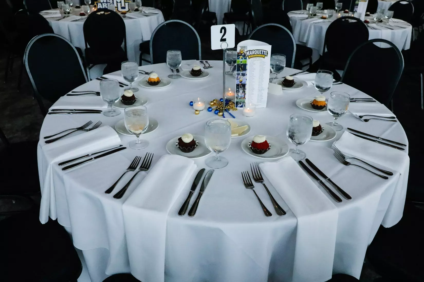 The Marquette student athletes were recognized at the Blue & Golden Globes Awards Sunday night at Discovery World in celebration of the 2022-23 athletics and academic year.
