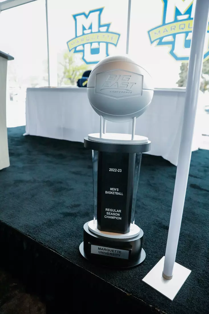 The Marquette student athletes were recognized at the Blue & Golden Globes Awards Sunday night at Discovery World in celebration of the 2022-23 athletics and academic year.