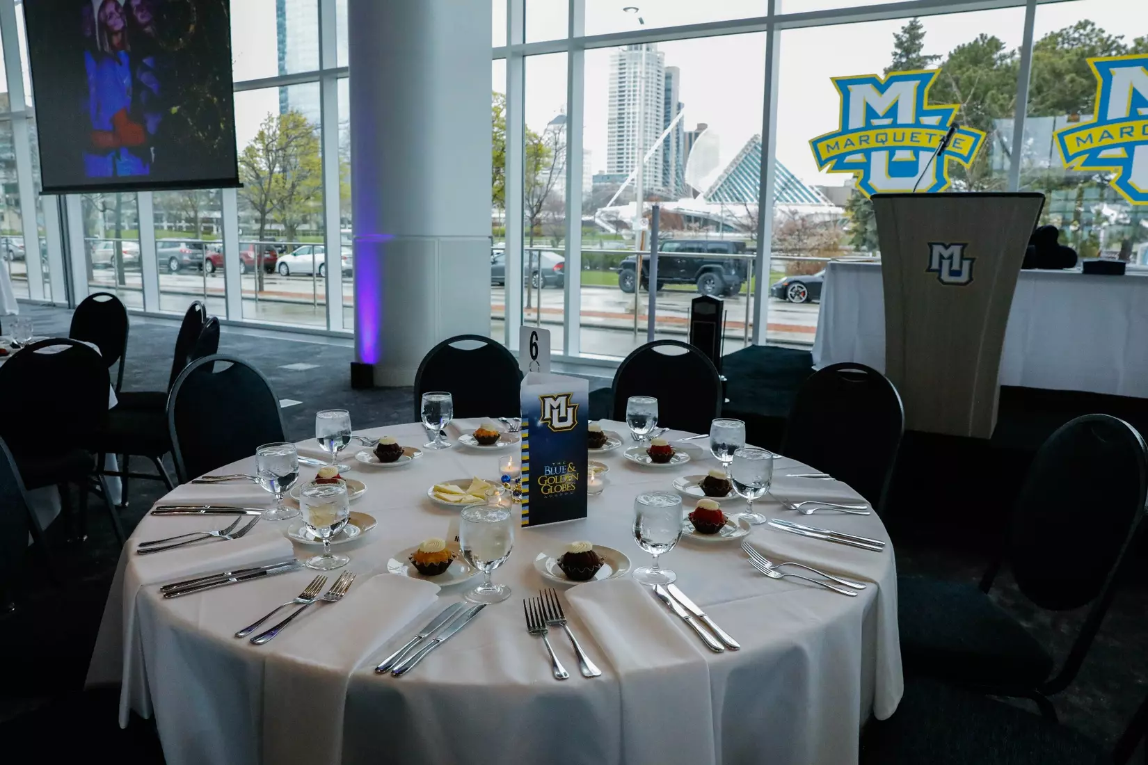 The Marquette student athletes were recognized at the Blue & Golden Globes Awards Sunday night at Discovery World in celebration of the 2022-23 athletics and academic year.