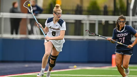 NCAA DI Womens Lacrosse - 2023 Big East Semi-Final 1 - #2 Marquette Golden Eagles at #3 UConn Huskies, Morrone Field, Storrs, Connecticut.