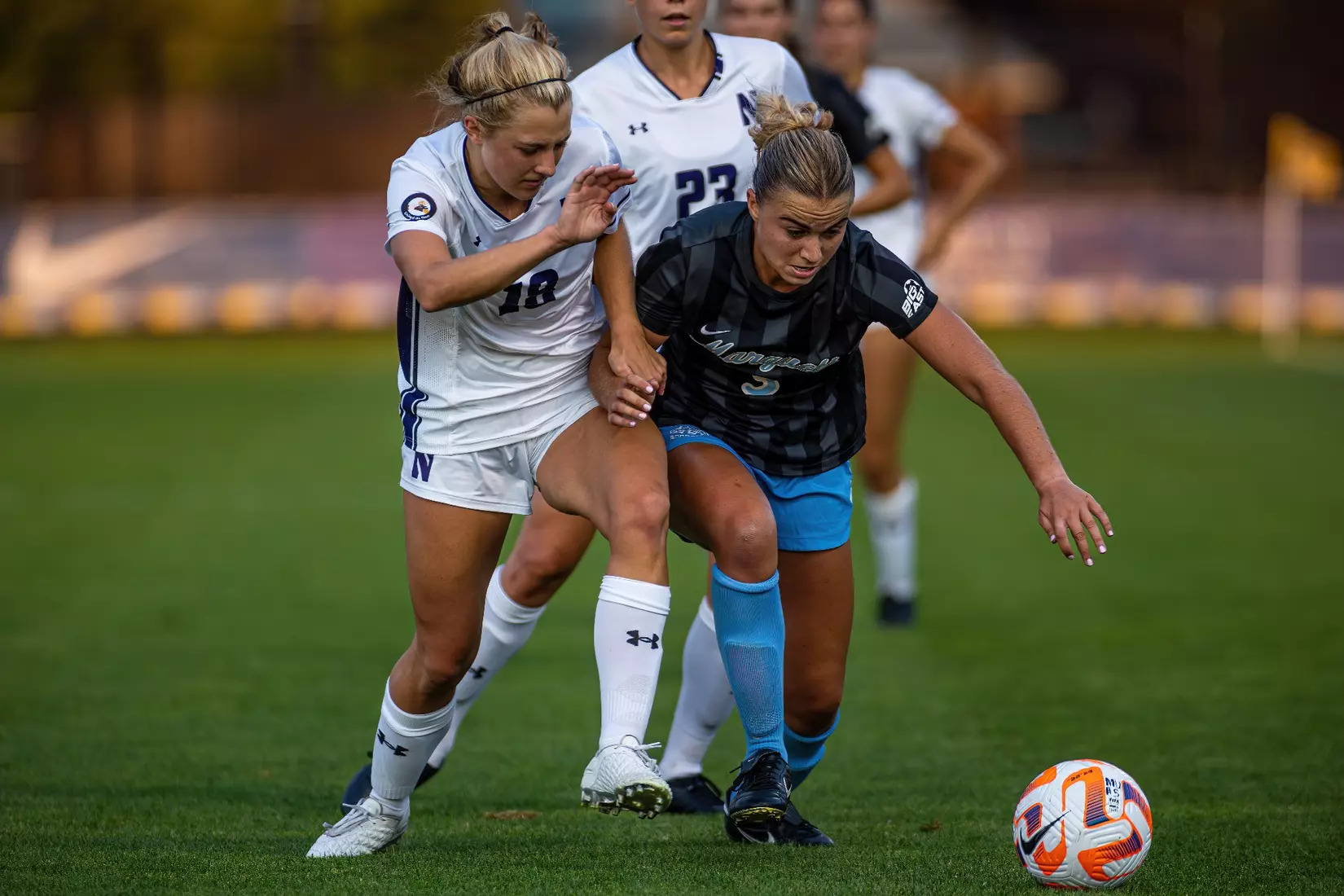 Marquette Women's Soccer falls to Northwestern 4-0 on Thursday August 17th, 2023 at Valley Fields in MIlwaukee, Wisconsin