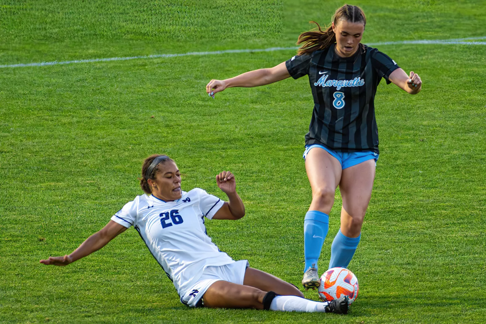 Marquette Women's Soccer falls to Northwestern 4-0 on Thursday August 17th, 2023 at Valley Fields in MIlwaukee, Wisconsin