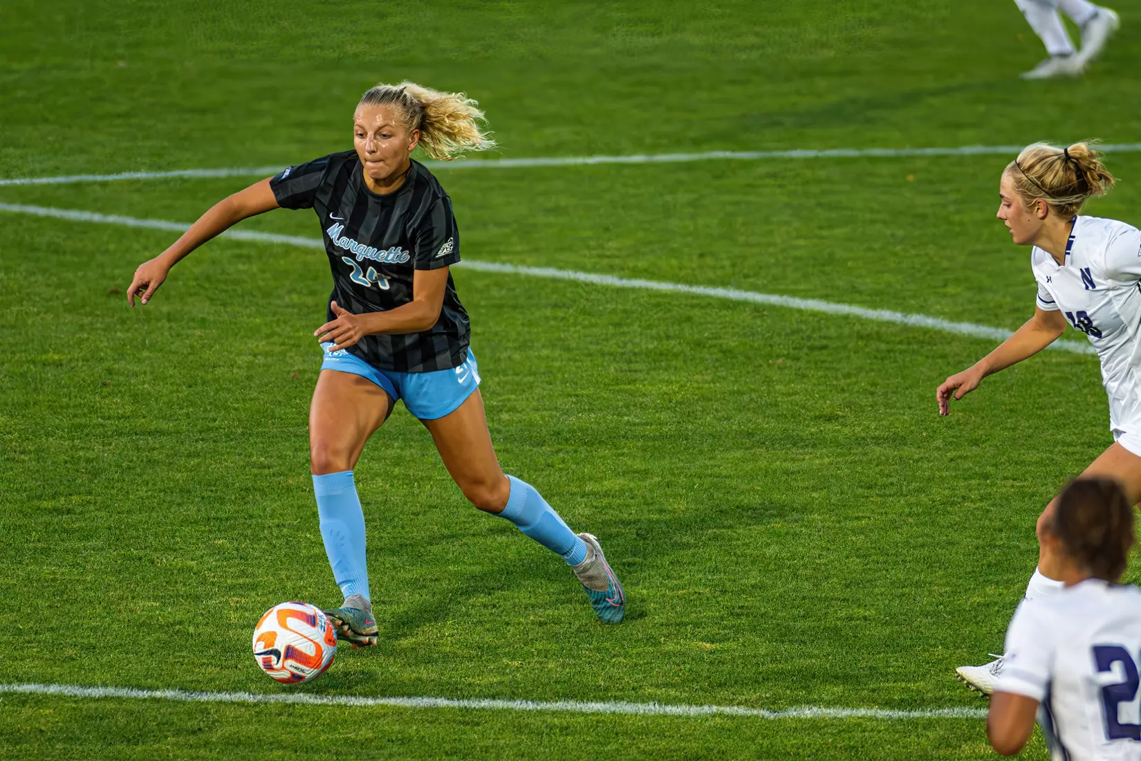 Marquette Women's Soccer falls to Northwestern 4-0 on Thursday August 17th, 2023 at Valley Fields in MIlwaukee, Wisconsin