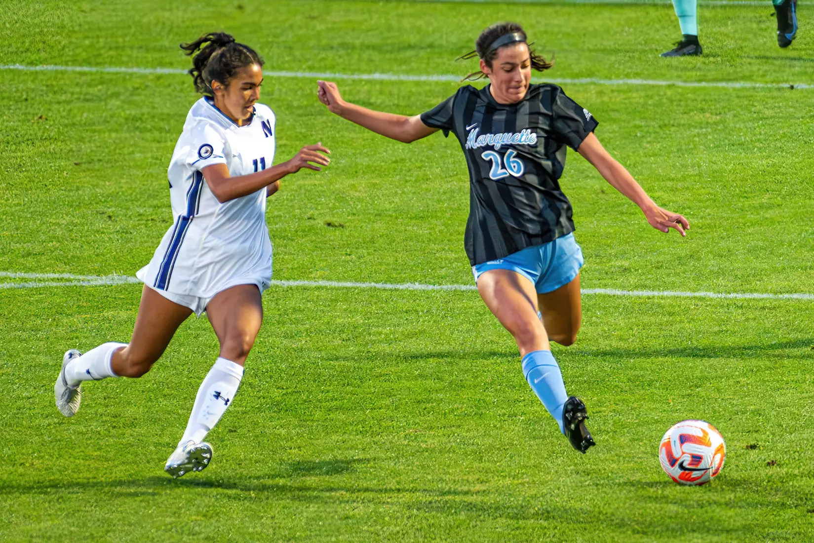 Marquette Women's Soccer falls to Northwestern 4-0 on Thursday August 17th, 2023 at Valley Fields in MIlwaukee, Wisconsin
