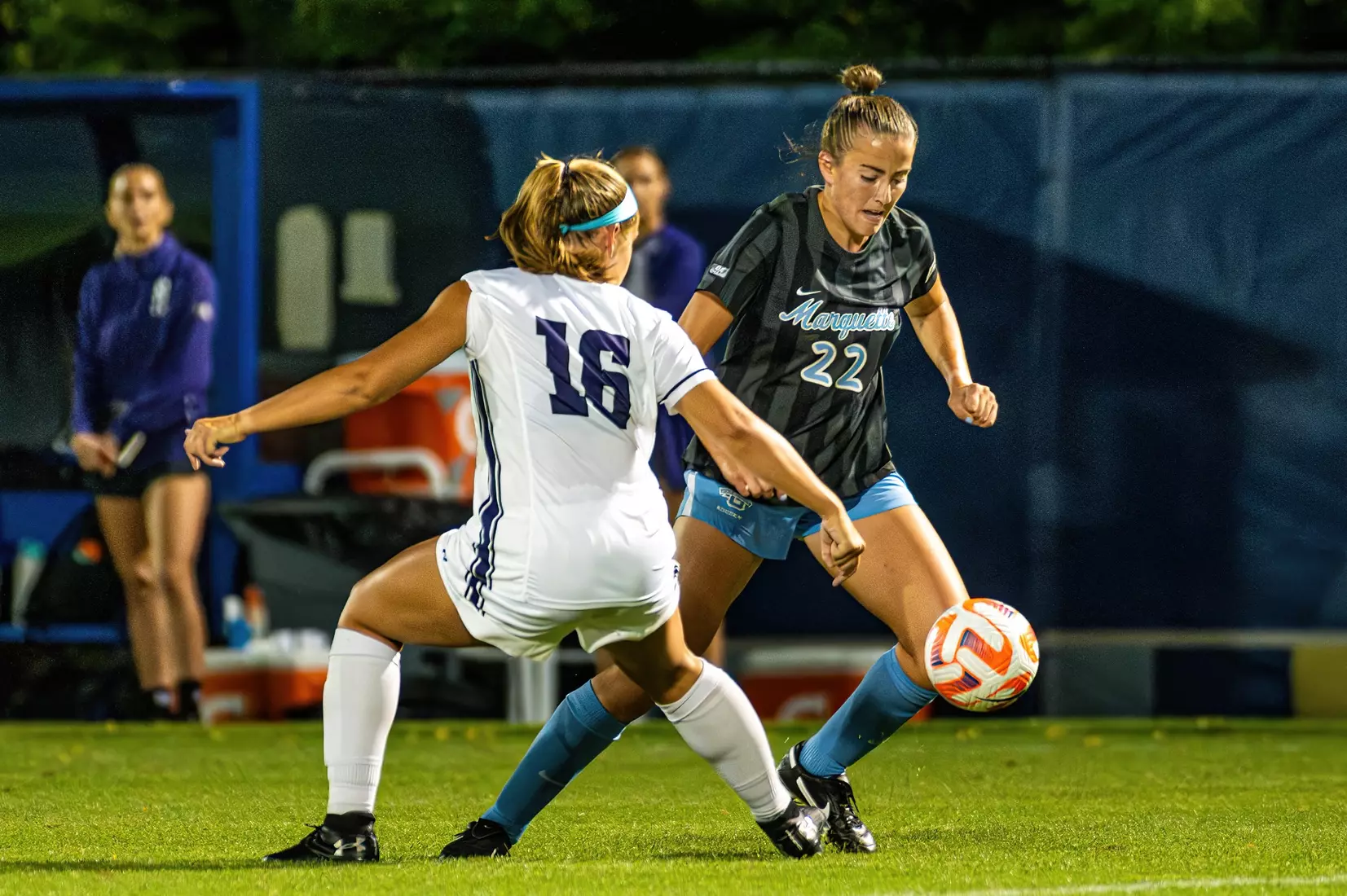 Marquette Women's Soccer falls to Northwestern 4-0 on Thursday August 17th, 2023 at Valley Fields in MIlwaukee, Wisconsin