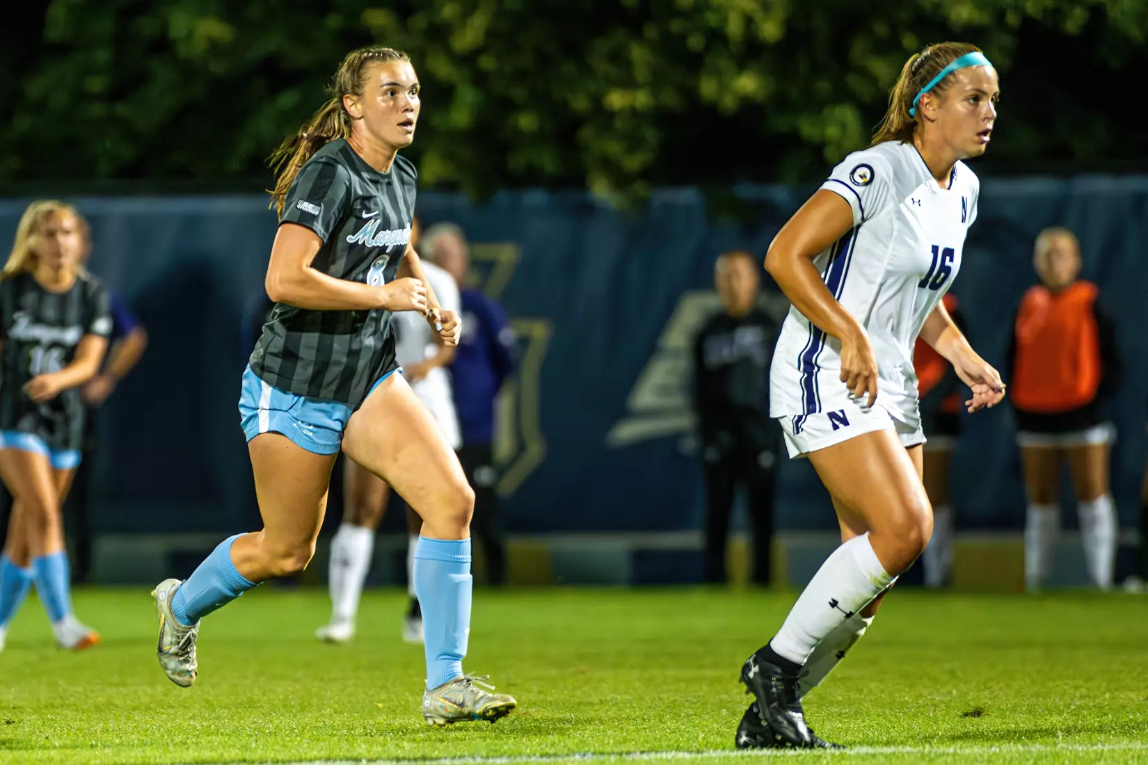 Marquette Women's Soccer falls to Northwestern 4-0 on Thursday August 17th, 2023 at Valley Fields in MIlwaukee, Wisconsin